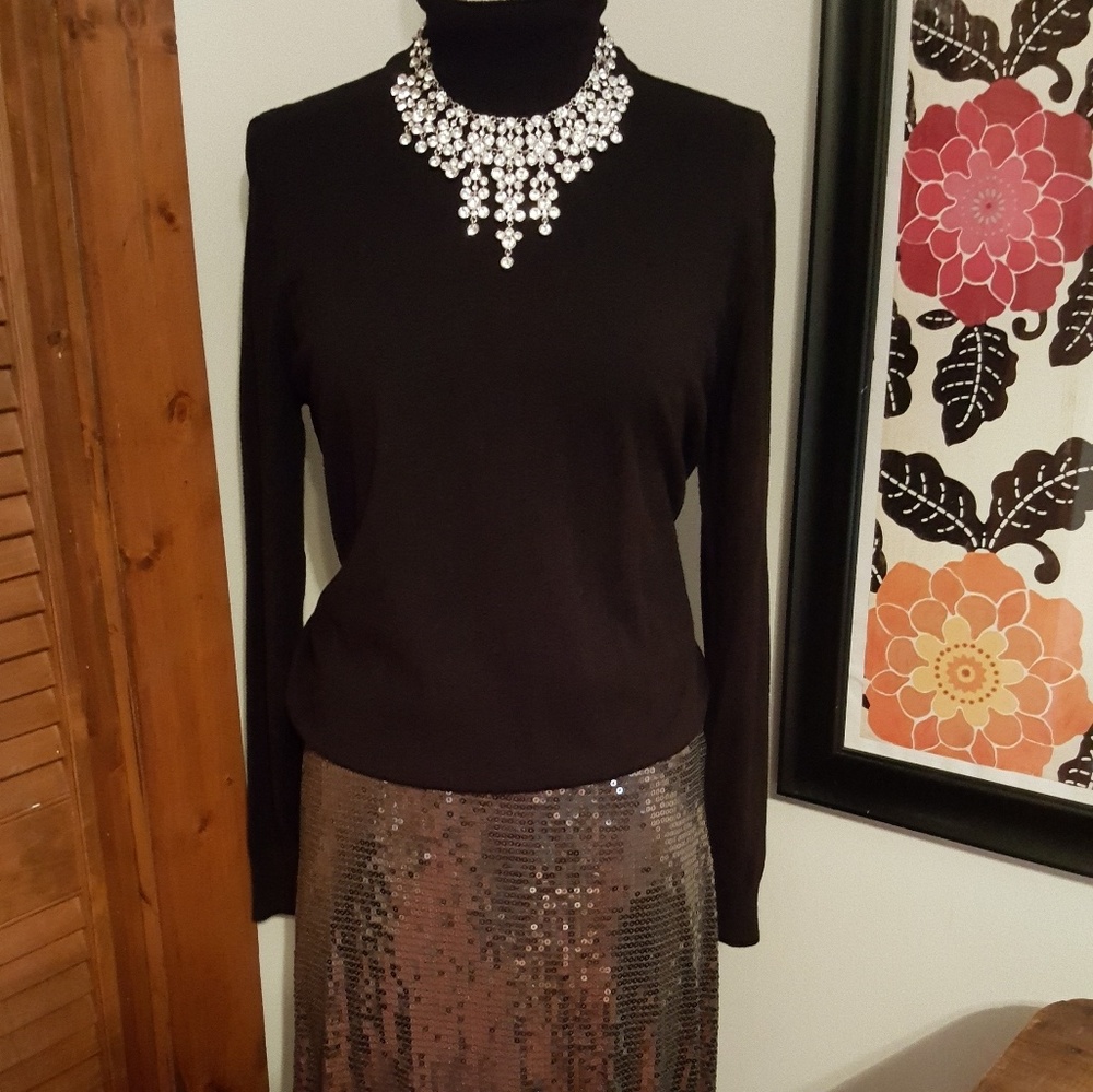 Michael Korrs Sequin Maxi Skirt